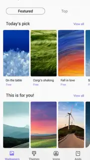 Galaxy Themes captura 1