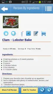 Recipes by Ingredients captura 3