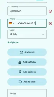 Google Contacts captura 1