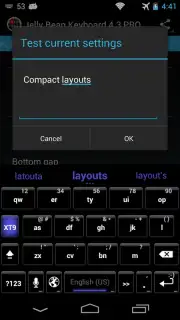Jelly Bean Keyboard 4.3 captura 6