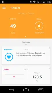Withings Health Mate captura 2