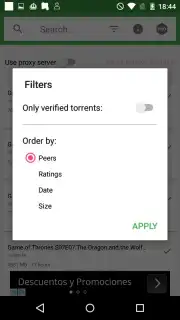 Torrent Search captura 4