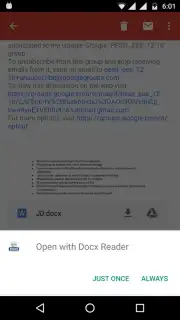 Docx Reader captura 5