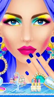 Blue Princess Makeup Salon Games For Girls captura 3