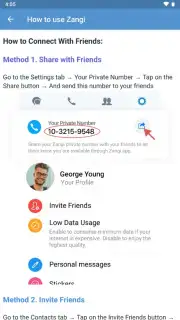 Zangi Messenger captura 3