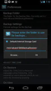 SMS Backup and Restore captura 1