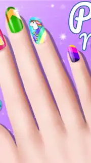 Nail Salon Game Girls Nail art captura 4