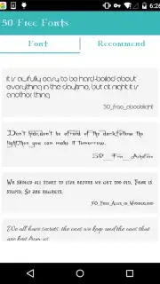 50 Free Fonts captura 3