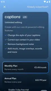 Captions Lite captura 5
