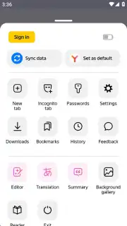 Yandex Browser (alpha) captura 15