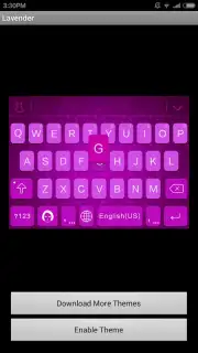 Lavender iKeyboard Theme captura 4