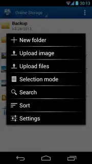 Online Storage captura 2