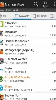 Manage Apps (App 2 SD) captura 7