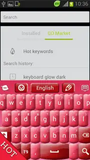 Pink Keyboard Hearts Glow captura 7