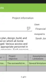 MobiDB Project Management captura 4