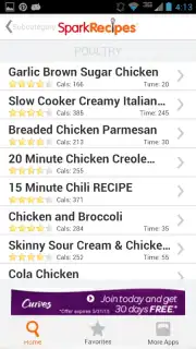 Healthy Recipes - SparkRecipes captura 1
