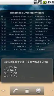 Basketball Livescore Widget captura 15