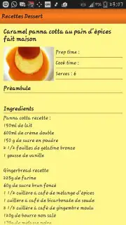 Recettes Dessert captura 3