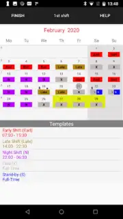 Roster-Calendar captura 3