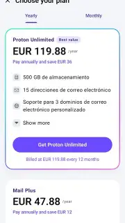 Proton Mail captura 10