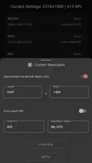 Pixels: Resolution+DPI Changer captura 5