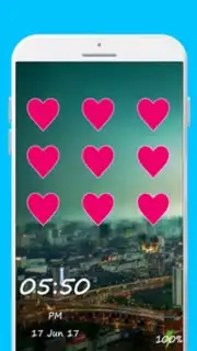 Love Pattern Lock Screen captura 2