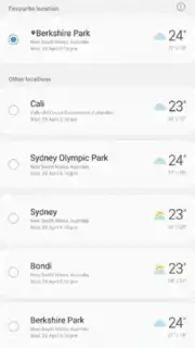 Samsung Weather captura 3