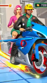 Flying Bike Taxi Rider captura 3