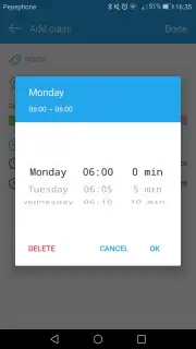 Class Schedule captura 6