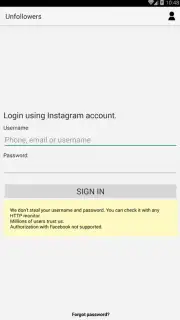 Unfollowers for Instagram captura 3