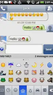 Handcent SMS captura 3