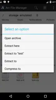Arc File Manager captura 3