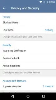Telegram Talk captura 1