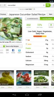 Recipes & Nutrition captura 3