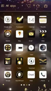 Gold Rush GOLauncher EX Theme captura 3