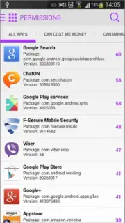 F-Secure App Permissions captura 2