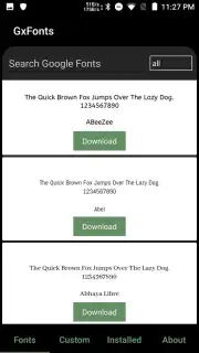 GxFonts - Custom fonts for Samsung Galaxy captura 4