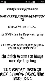 Gothic Fonts 50 captura 7