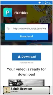 Pick Video downloader captura 8