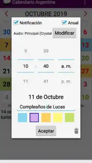 Calendario Laboral Argentina captura 5