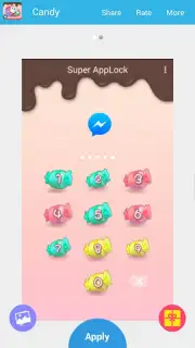 AppLock Theme Candy Sweety captura 2