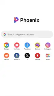 Phoenix Browser captura 1