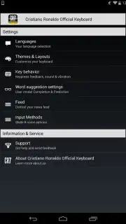 Cristiano Ronaldo Official Keyboard captura 4