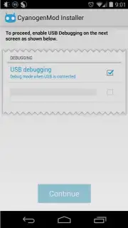 CyanogenMod Installer captura 2