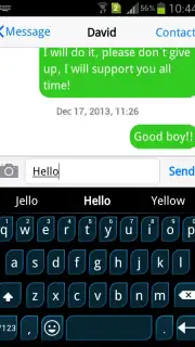 Emoji Keyboard+ Blue theme captura 2