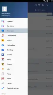 Lite Messenger FB captura 1