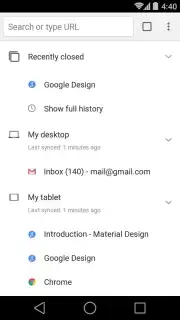 Chrome Canary captura 4